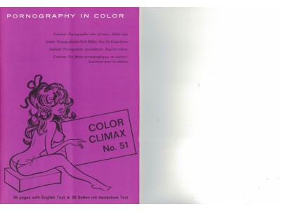 Color Climax  Nr. 51   XXX  Tid. 1975